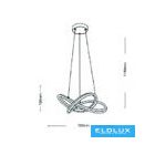 UNIVERSO Függeszték LED 60w 4800lm CCT.kap ∅500mm IP20 fehér