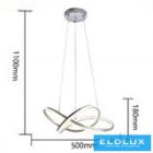 UNIVERSO Függeszték LED 60w 4800lm 4000k ∅500mm IP20 ezüst