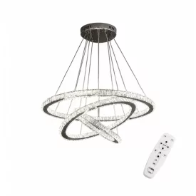   UNIVERSO Kristály üveg csillár 54w 4320lm CCT.Kap IP20 Króm D700x1200mm