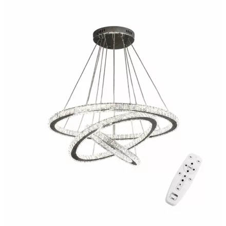 UNIVERSO Kristály üveg csillár 54w 4320lm CCT.Kap IP20 Króm D700x1200mm