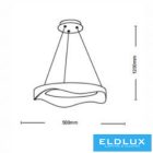 UNIVERSO Függeszték 38w 3040lm CCT D500x1200mm fehér