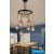 UNIVERSO Kender kötél csillár 6xE27 IP20 D750x900mm fekete