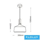 UNIVERSO Függeszték 1xE27 max.60w D350x220x1300mm IP20 fekete/arany 5év