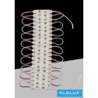 UNIVERSO LED modul 3xSMD-2835 DC:12V 1.2w 140lm 3000k 60x10mm 20db/csomag