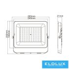 UNIVERSO LED reflektor 100w 8000lm CCT.kap 120° IP65 fekete 265x232x301mm