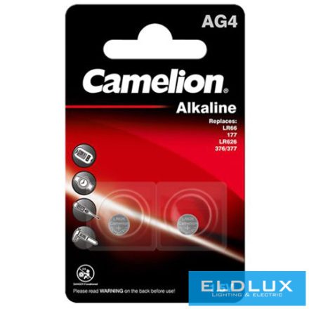 CAMELION alkáli gombelem 1.5V AG4/LR66/LR626/377-BP2