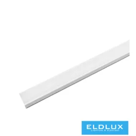   UNIVERSO mennyezetre aluprofil matt fehér fedlappal+végzáró 2m 17.35x6.9mm Fehér
