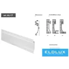 UNIVERSO Süllyesztett LED aluprofil matt fehér fedlappal 2m 134x18.8mm