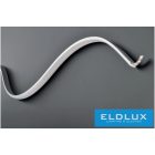 UNIVERSO Hajlítható aluprofil matt fehér fedlappal+végzáró 2m 15.1x5mm