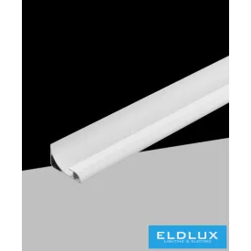   UNIVERSO Corner Line profil opál takaróval 10mm-es LED szalagnak Fehér 2000x36x60mm