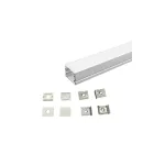 UNIVERSO LED fehér aluprofil, fehér fedlappal 20x16.5x2000mm 