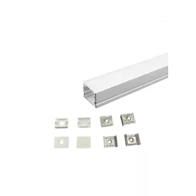   UNIVERSO LED fehér aluprofil, fehér fedlappal 20x16.5x2000mm 