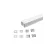 UNIVERSO LED fehér aluprofil, fehér fedlappal 20x16.5x2000mm 