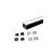 UNIVERSO LED fekete aluprofil, fekete fedlappal 20x16.5x2000mm 