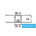 ELDLUX Alumínium profil+fedlap 2000x55x13mm