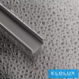   ELDLUX Alumínium profil (17*7mm aluprofil 2m. fedlap 2m. 2db végzáró.) Felfogatót  és végzárót nem tartalmaz!