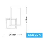UNIVERSO Fali lámpa 24w 1920lm CCT.Kap IP20 Fehér 265x410mm