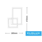 UNIVERSO Fali lámpa 24w 1920lm CCT.Kap IP20 Fekete 265x410mm