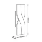 UNIVERSO Fali lámpa 6w 480lm CCT.Kap IP20 Fekete 100x280x65mm