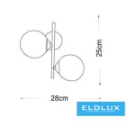 UNIVERSO Fali lámpa 2xG9 max.10w 280x250mm IP20 Óarany 5év