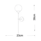 UNIVERSO Fali lámpa 1xG9 max.10w 230x380mm IP20 Óarany 5év