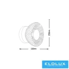 UNIVERSO Fali lámpa G9 Max.10w D150x110mm IP20 fehér