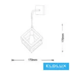 UNIVERSO Fali lámpa 1xE27 max.60w 170x170mm IP20 Fehér 5év