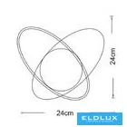 UNIVERSO Fali lámpa 1xG9 max.10w D240x240mm IP20 Óarany 5év