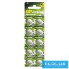 GP alkáli gombelem LR43 (186F) 10db/bliszter