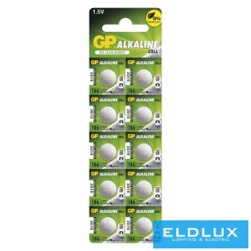 GP alkáli gombelem LR43 (186F) 10db/bliszter
