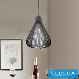   UNIVERSO Függeszték 1 x E27 Max.60W ∅330x1000mm IP20 fekete