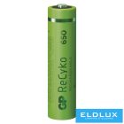 GP ReCyko NiMH akkumulátor HR03 (AAA) 650mAh 2db