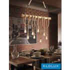 UNIVERSO Kender kötél csillár 8xE27 max. 240V ∅1000×1400mm fekete