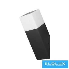   UNIVERSO Kültéri fali lámpa 1xE27 max.12w IP44 fekete 78x78x250mm 5év