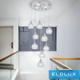   UNIVERSO Csillár 7w + G9x3.5w 4000lm 6500k 300×800mm IP20 króm