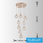 UNIVERSO Csillár 7w + G9x3.5w 4000lm 6500k 300×800mm IP20 arany