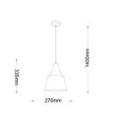 UNIVERSO Függeszték 1xE27 IP20 D270x335x1400mm 5év