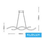 UNIVERSO Függeszték 38w 2240lm CCT.kap IP20 1060x150mm Króm