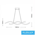 UNIVERSO Függeszték 38w 2240lm 4000k IP20 1060x150mm fehér