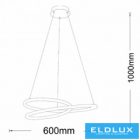 UNIVERSO Függeszték LED 38w 3040lm CCT kapcs. IP20 ∅600mm fehér