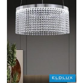   UNIVERSO Kristály üveg csillár 35w 2800lm 8000k 220° IP20 Króm D500x1200mm