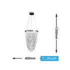 UNIVERSO Kristály üveg csillár 35w 2800lm 6500k 220° IP20 Króm D400x1200mm