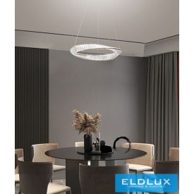   UNIVERSO Kristály üveg csillár 45w 3600lm 8000k D600x1000mm