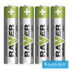 RAVER alkáli elem LR03 (AAA) 4db/bliszter