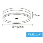 UNIVERSO Mennyezeti lámpa 32w 3170lm CCT.kap IP20 fekete D400x70mm