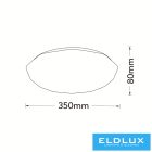 UNIVERSO csillagos mennyezeti lámpa 36w 2160lm 4000k ∅350×95mm fehér