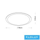 UNIVERSO mennyezeti lámpa 48w 3840lm CCT ∅580×85mm fehér