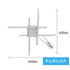 UNIVERSO Mennyezeti lámpa 35w 2800lm  CCT.kap 640×640×95mm fehér