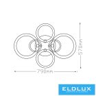 UNIVERSO Mennyezeti lámpa 51w 2550lm CCT.kap IP20 790x570x140mm fehér