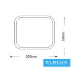 UNIVERSO mennyezeti lámpa 50w 4000lm CCT.kap IP20 fehér 500x500x50mm